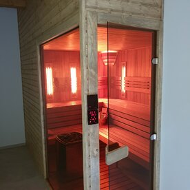 combined infrared sauna and Finnish sauna