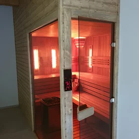 combined infrared sauna and Finnish sauna