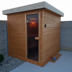 Combined sauna - Finnish sauna and infrared sauna