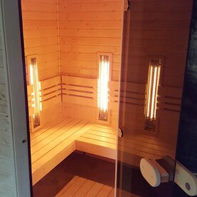 Combined sauna - Finnish sauna and infrared sauna