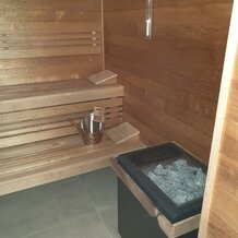 Finnish sauna indoors