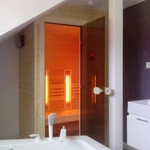 home sauna in the bathroom