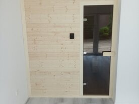 indoor Finnish dry sauna
