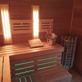 infrared cabins and Finnish saunas