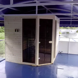 Outdoor sauna - infrared sauna